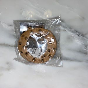 Brown Spike Hoop Earrings